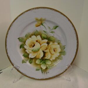 Vintage Handpainted Norleans Decorative Plate made in Japan w/ Artist Signature